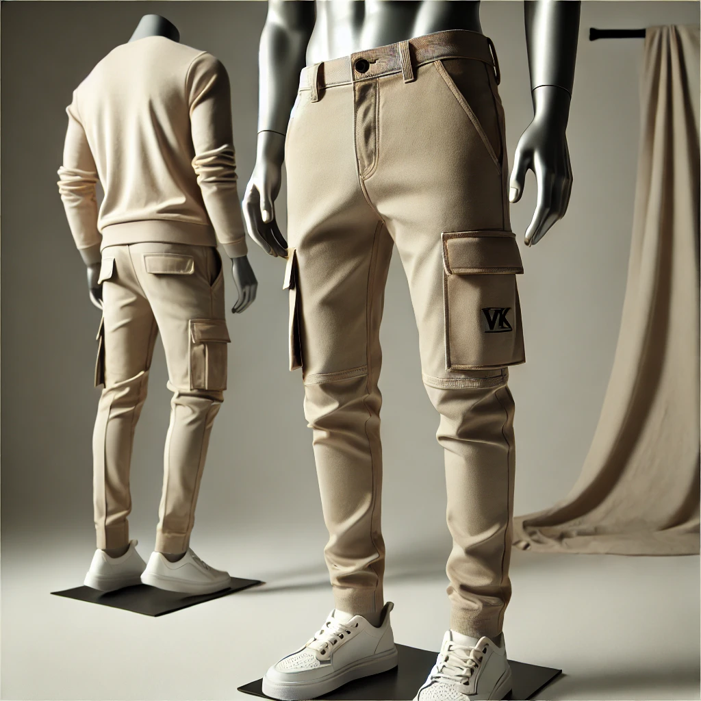 Beige Cargo Pants