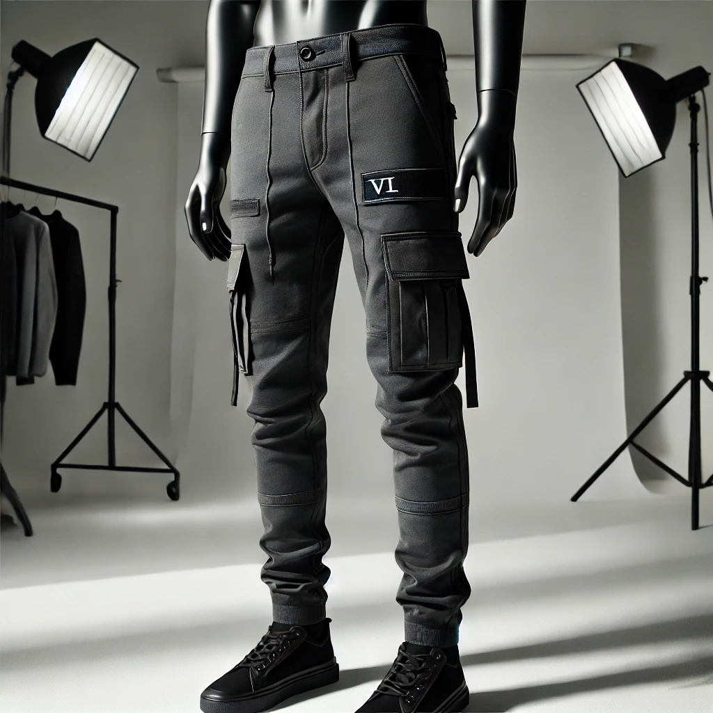 Gray Cargo Pants
