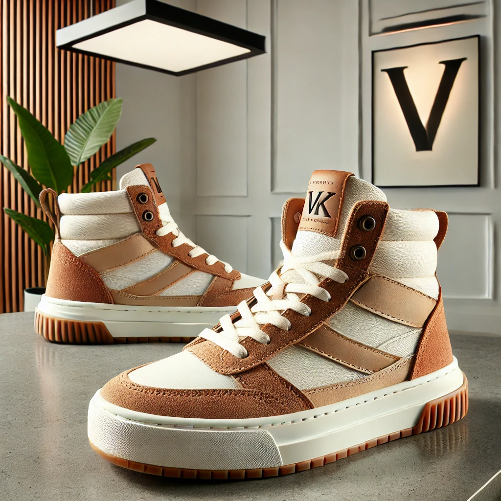 Mid-Top Beige Brown