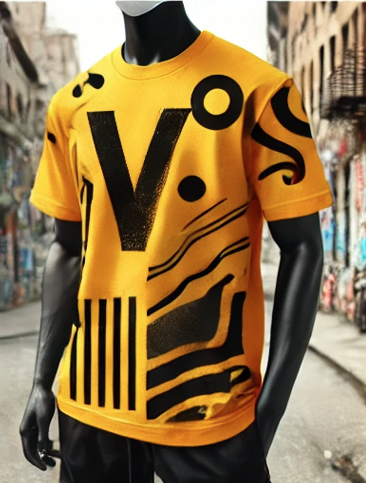 Yellow Abstract Tee